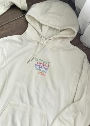 Бежевый худи, базовый худи, белый худи8 фото