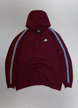 Худі на лампасах nike m nsw repeat po hood poly