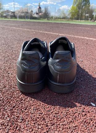 Оригинальные кожаные чёрные кеды кроссовки туфли adidas stan smith ,р46/29.5см,ne clark’s ecco5 фото