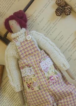 Интерьерная кукла тильда садоводница2 фото