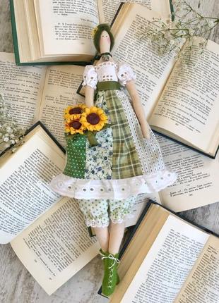 Интерьерная кукла тильда цветокка2 фото