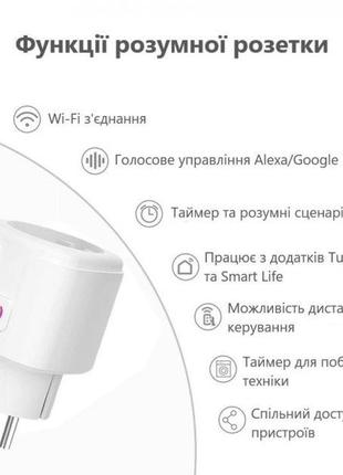 Смарт розетка elivco aubess 16a умная розетка wi-fi подключением к смартфону через приложение4 фото