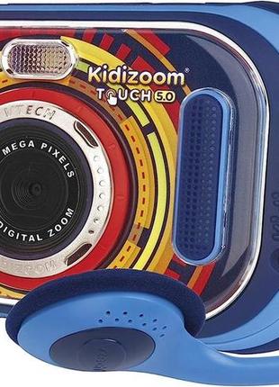 Vtech kidizoom touch (синий), детская камера с двойным объективом, цифровая камера для фотографий и видео