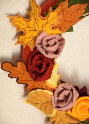 Декоративний вінок "осінь"4 фото