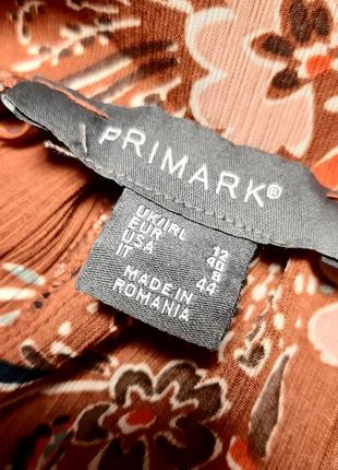 Романтичная блузочка свободного кроя с пышными рукавами 12 размера от бренда primark5 фото
