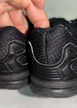 Лёгкие дышащие беговые черные кроссовки adidas torsion 26-27 (17см)9 фото