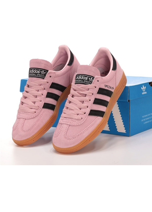 Женские замшевые кеды adidas spezial pink