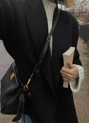 Шерстяное пальто zara винтажное пальто прямое короткое пальто демисезонное двубортное пальто базовое1 фото