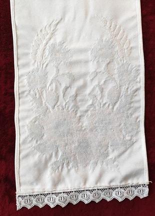 Шикарний рушник вишитий бісером, весільний рушник, рушник на весілля, під коровай, на ікони
