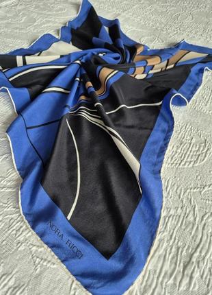 Женский шелковый легкий платок косынка nora ricci