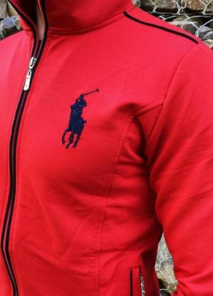 Спортивный костюм polo by ralph lauren красно-черный3 фото