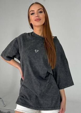 Жіноча футболка тай-дай в стилі оверсайз8 фото