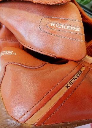 Редкие очень мягкие и легкие  кожаные кроссовки "kickers ®", франция! 44 р3 фото