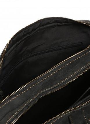 Розкішна чоловіча сумка-портфель з натуральної вінтажної шкіри7 фото
