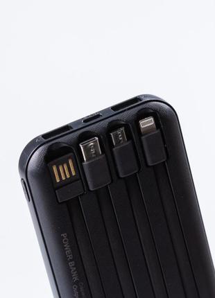 Повербанк 20000 mah с беспроводной зарядкой usb-c/usb-a 4 шнура в комплекте4 фото