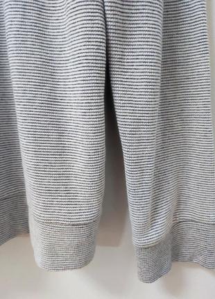 Толстовка кофта анорак мужская повседневная плотная серая в полоску next, размер xl7 фото