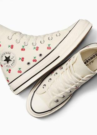 Кеди converse chuck 70 cherries hi a08863c оригінал original7 фото