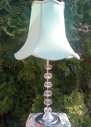 Лампа настольная на хрустальной ножке.англия
