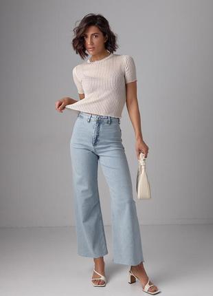 Женские джинсы с эффектом two-tone coloring5 фото