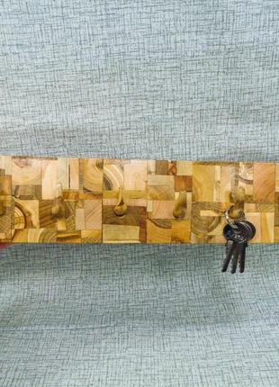 Ключница из торцевых срезов