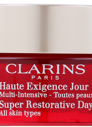 Денний відновлюючий крем для будь-якого типу шкіри clarins super restorative day cream