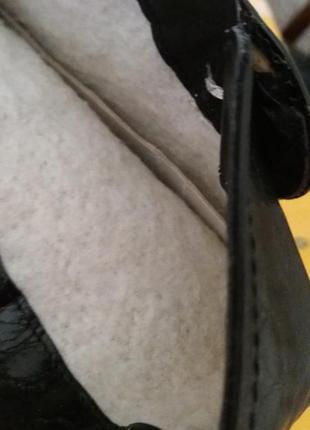 Черные кожаные демисезонные утепленные сапоги с пряжкой без молнии размер 37.4 фото