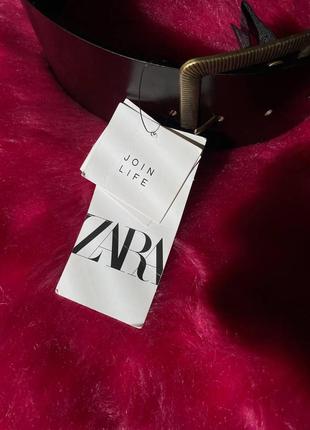 Кожаный ремень zara оригинал новый5 фото