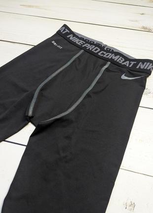 Мужские тайтсы nike pro combat compression dri fit / компрессионные штаны найк про оригинал / леггинсы лосины3 фото