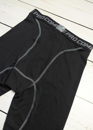 Мужские тайтсы nike pro combat compression dri fit / компрессионные штаны найк про оригинал / леггинсы лосины8 фото