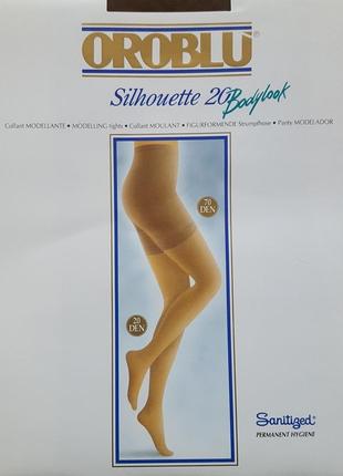 Элитные фирменные итальянские колготы с утяжкой oroblu silhouette 20 - 20den1 фото