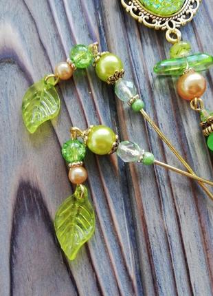 Набір для вишивки green gold: рахункові голки, магнітна ігольниця і маячок2 фото