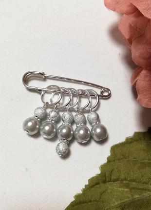 Маркери для в'язання silver pearls