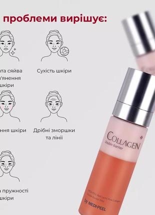 Многофункциональный спрей-мист для лица medi-peel red lacto pink collagen double barrier mist2 фото