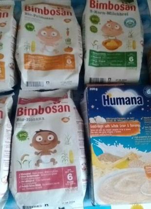 Продам каші bimbosan, humana,малютка