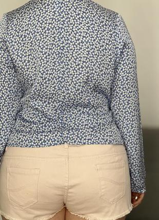 Актуальні ніжна блуза у квітковий принт №1499 фото