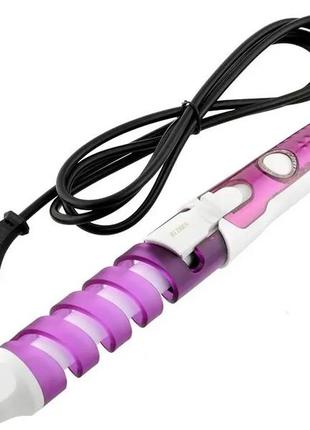 Професійна спіральна плойка rizhen rz-118 original size professional hair curler