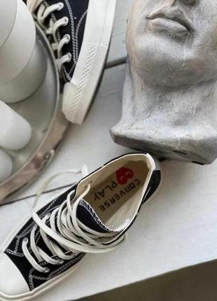 Кеды черные высокие converse comme des garcons play all star chuck 70 hi5 фото