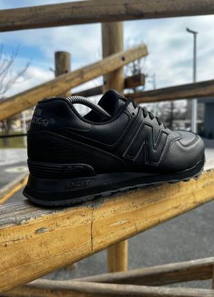 Кросівки new balance 574 чорні ∆ кросівки чоловічі натуральна замша5 фото