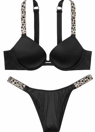Шикарный комплект бюстгалтер лиф и трусики виктория сикрет victoria secret