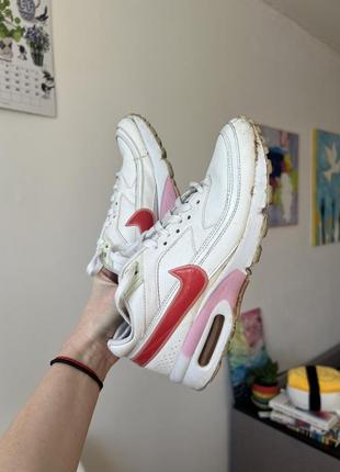 Nike air max білі рожеві шкіряні