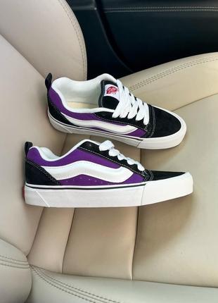 Стильные женские и мужские кеды vans knu skool purple фиолетовые