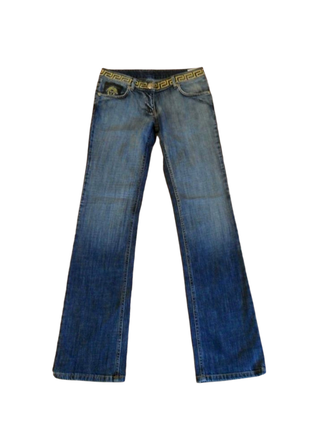 Синие джинсы versace