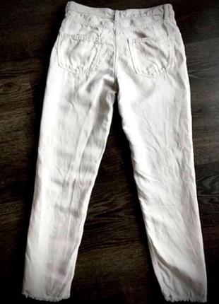 Italy, luxury original, брюки - джинсы лён 100% , люкс, trussardi