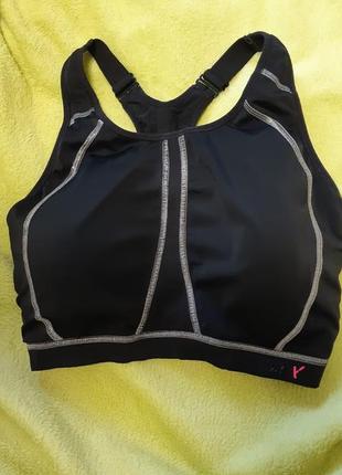 Спортивний чорний топ, бюстгальтер, майка, ліф