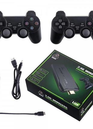 Игровая приставка game stick lite 64 gb для тв, 4k ultra hd, 2 геймпада