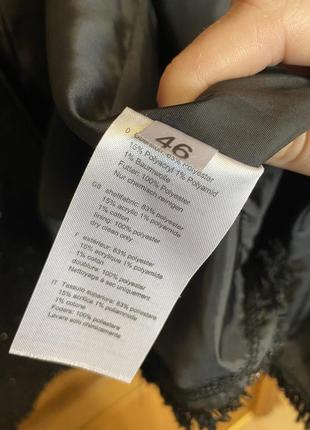 Чёрный удлинённый твидовый пиджак блейзер на молнии 546 фото