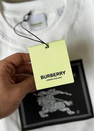 Чоловіча футболка burberry чорна / біла5 фото