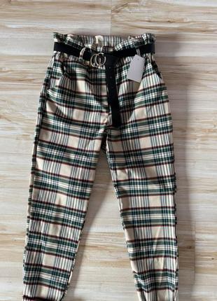 Стильні жіночі штани типу burberry