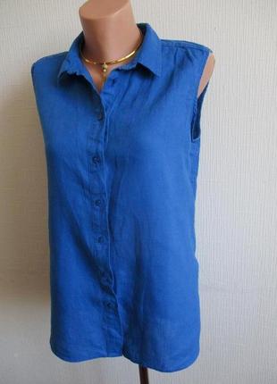 Льняна блузка зі 100% льону marks&spencer1 фото