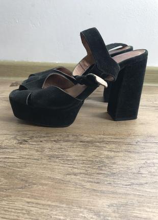 Босоножки, босоножки, туфли, толстый каблук